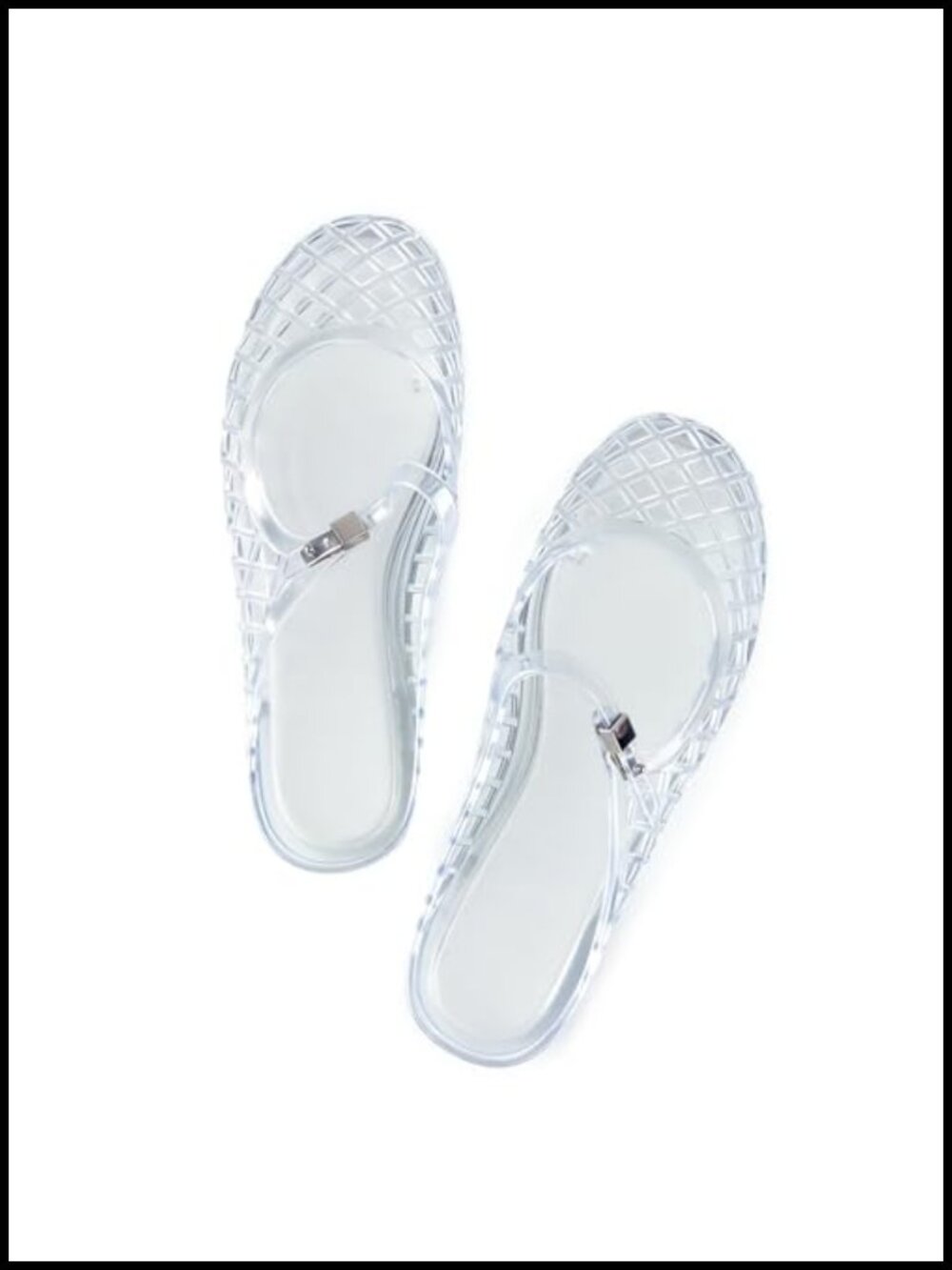 Women's Closed Toe Slingback Jelly Sandals - Lightweight Water-Friendly Flat